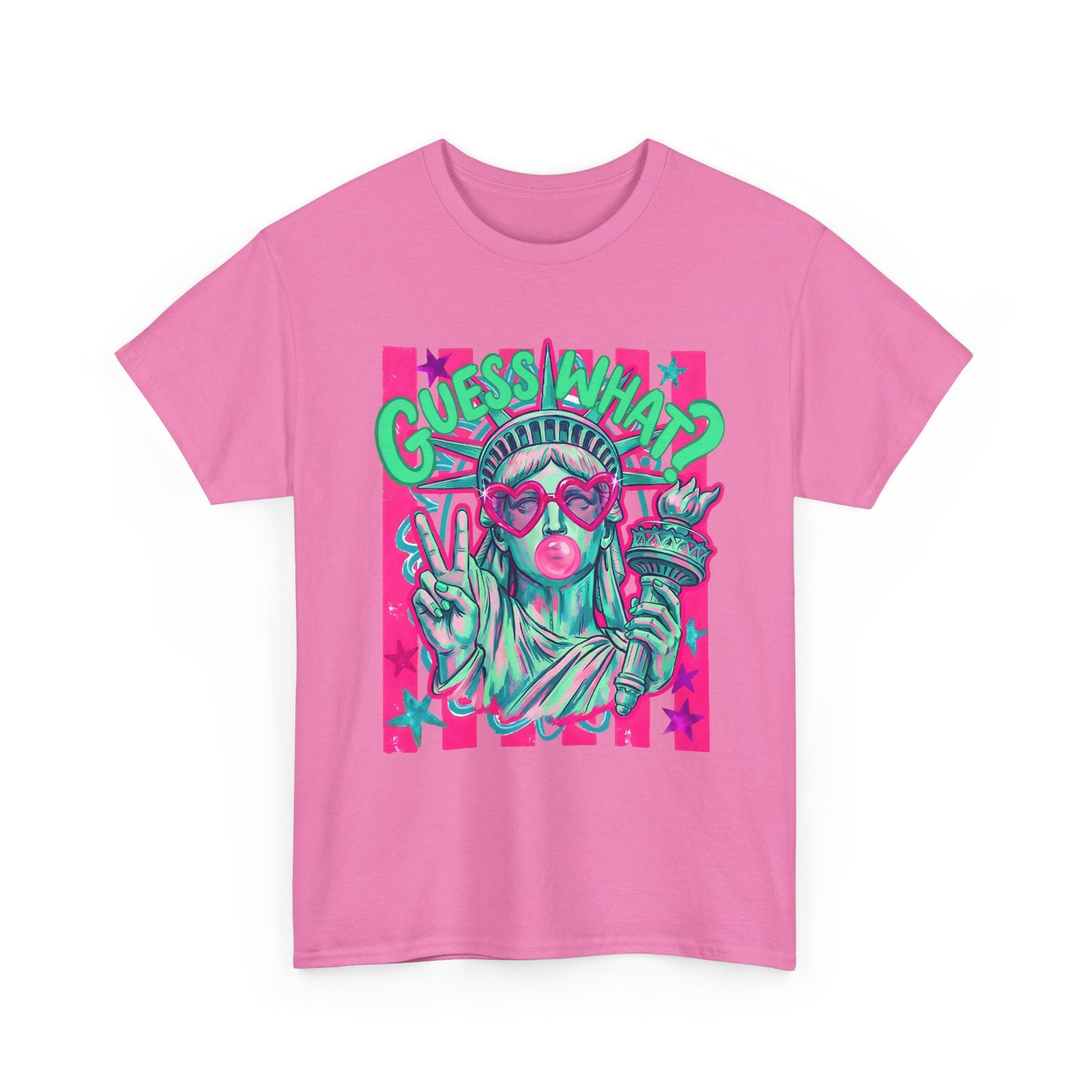 Lady Liberty Guess What? Cotton Tee