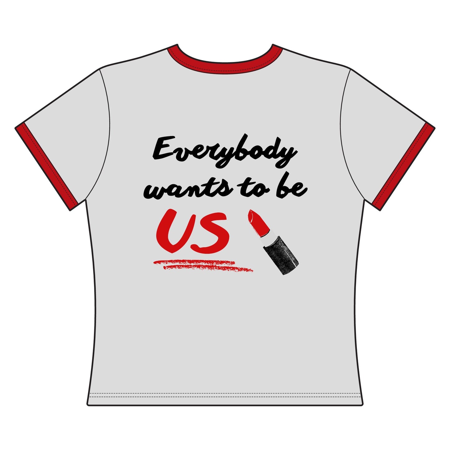 Latina Lipstick  "Everybody Wants to Be Us" Puerto Rico Pride Shirt