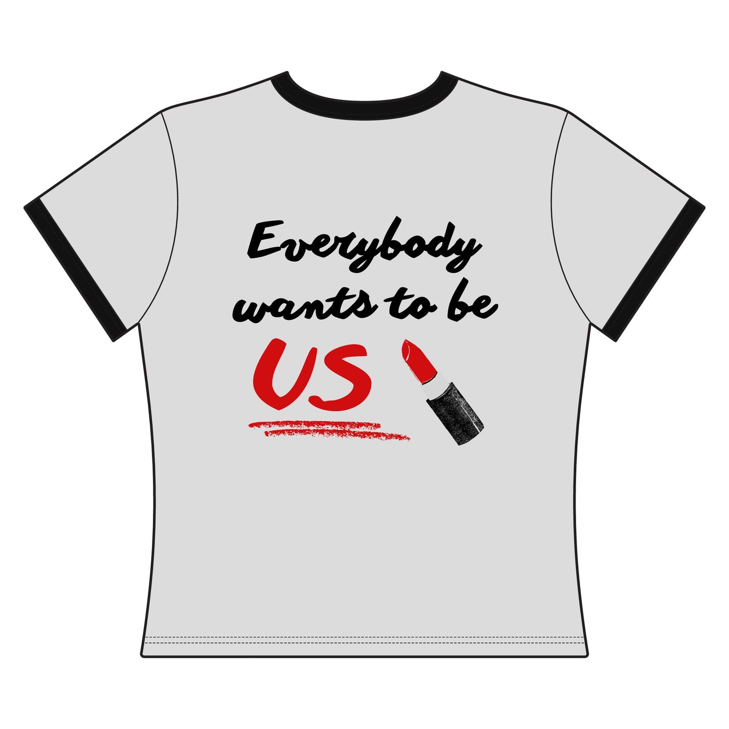Latina Lipstick  "Everybody Wants to Be Us" Puerto Rico Pride Shirt