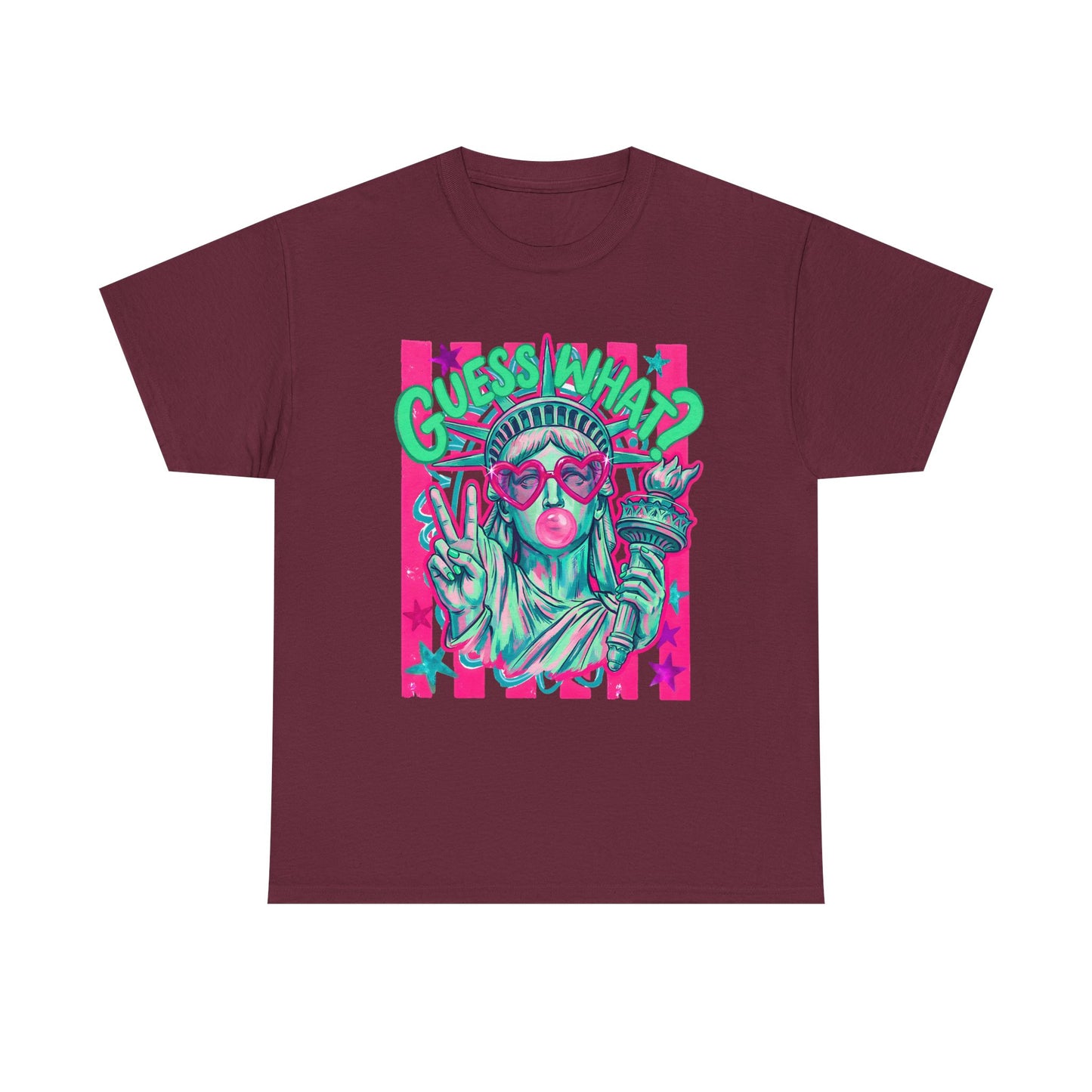 Lady Liberty Guess What? Cotton Tee