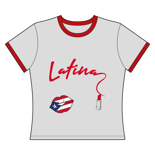 Latina Lipstick  "Everybody Wants to Be Us" Puerto Rico Pride Shirt