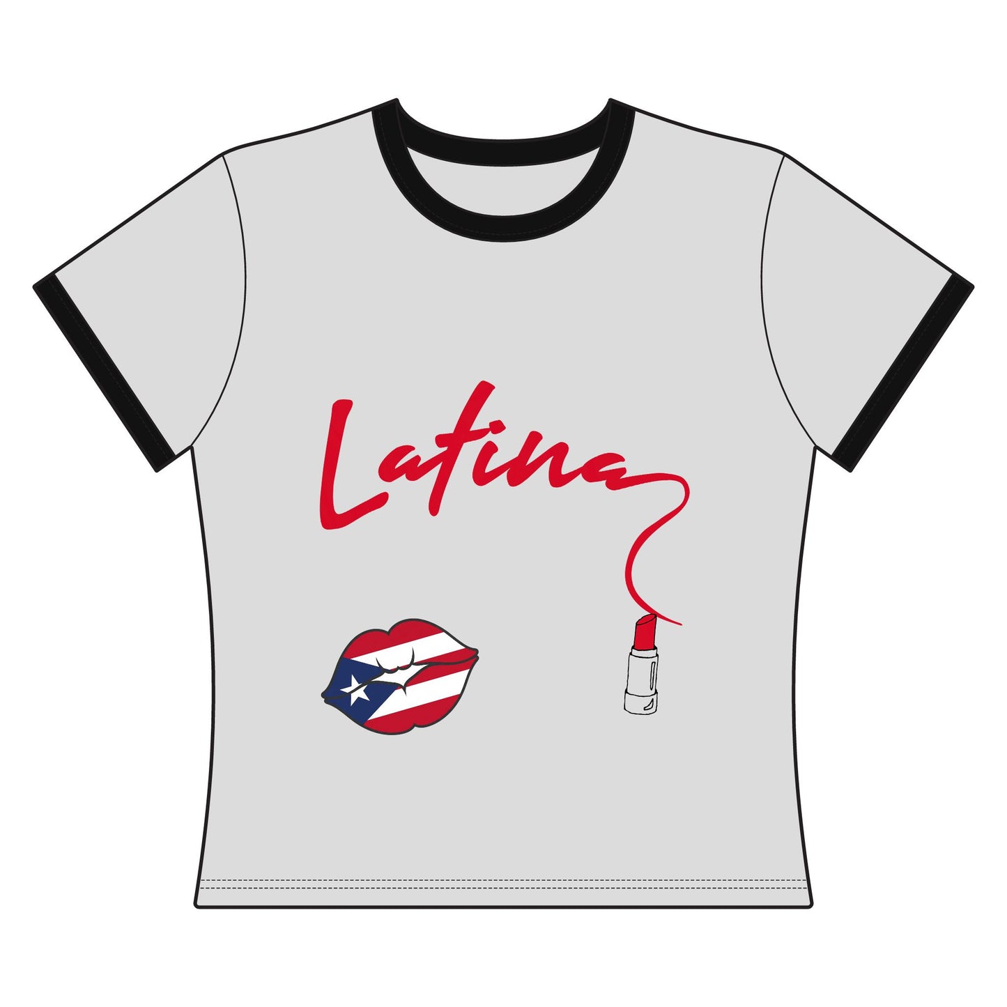 Latina Lipstick  "Everybody Wants to Be Us" Puerto Rico Pride Shirt