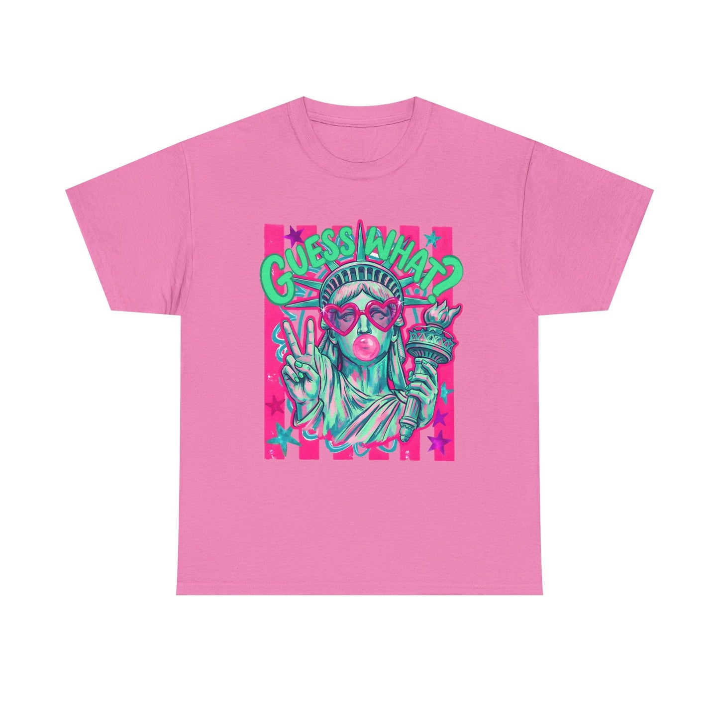 Lady Liberty Guess What? Cotton Tee