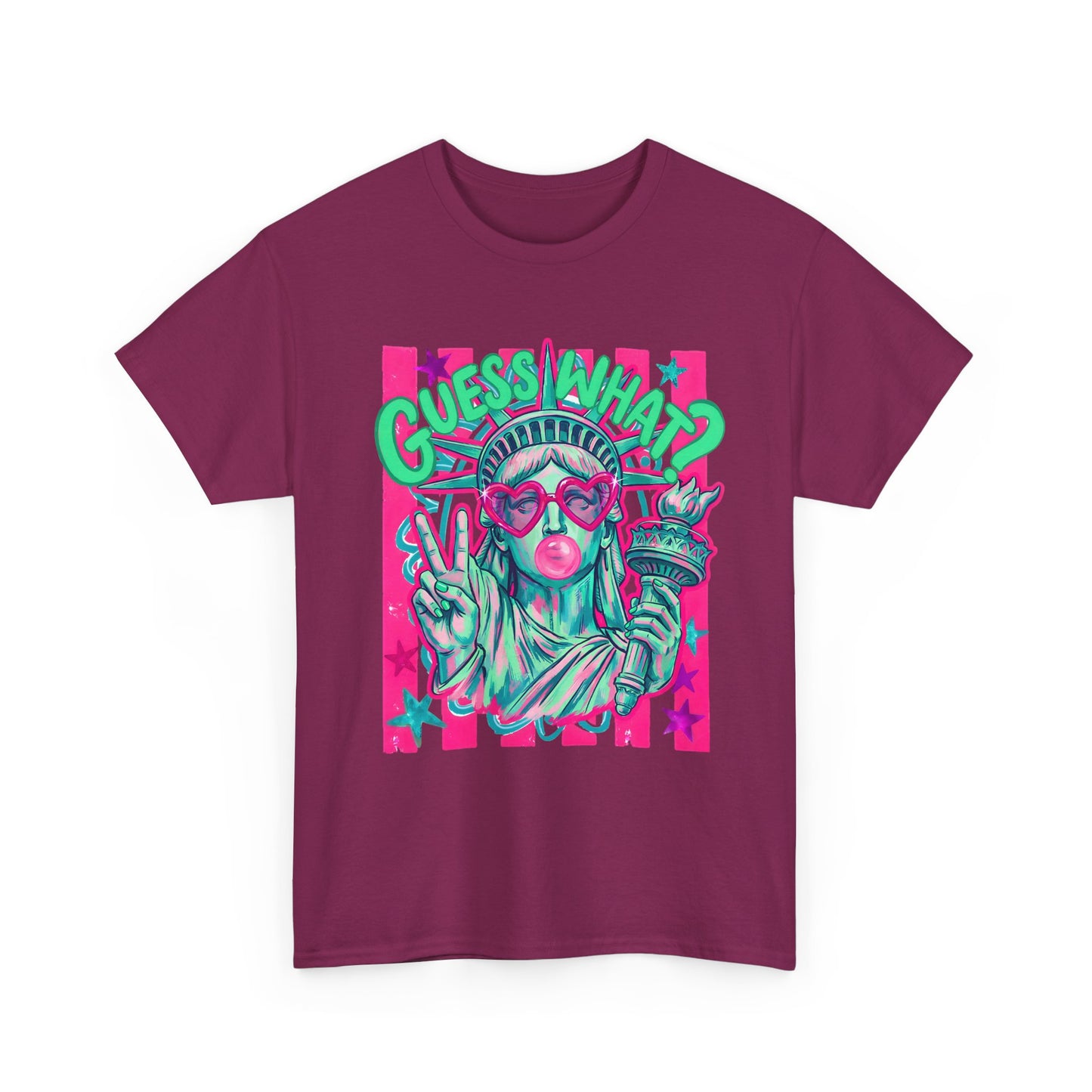 Lady Liberty Guess What? Cotton Tee
