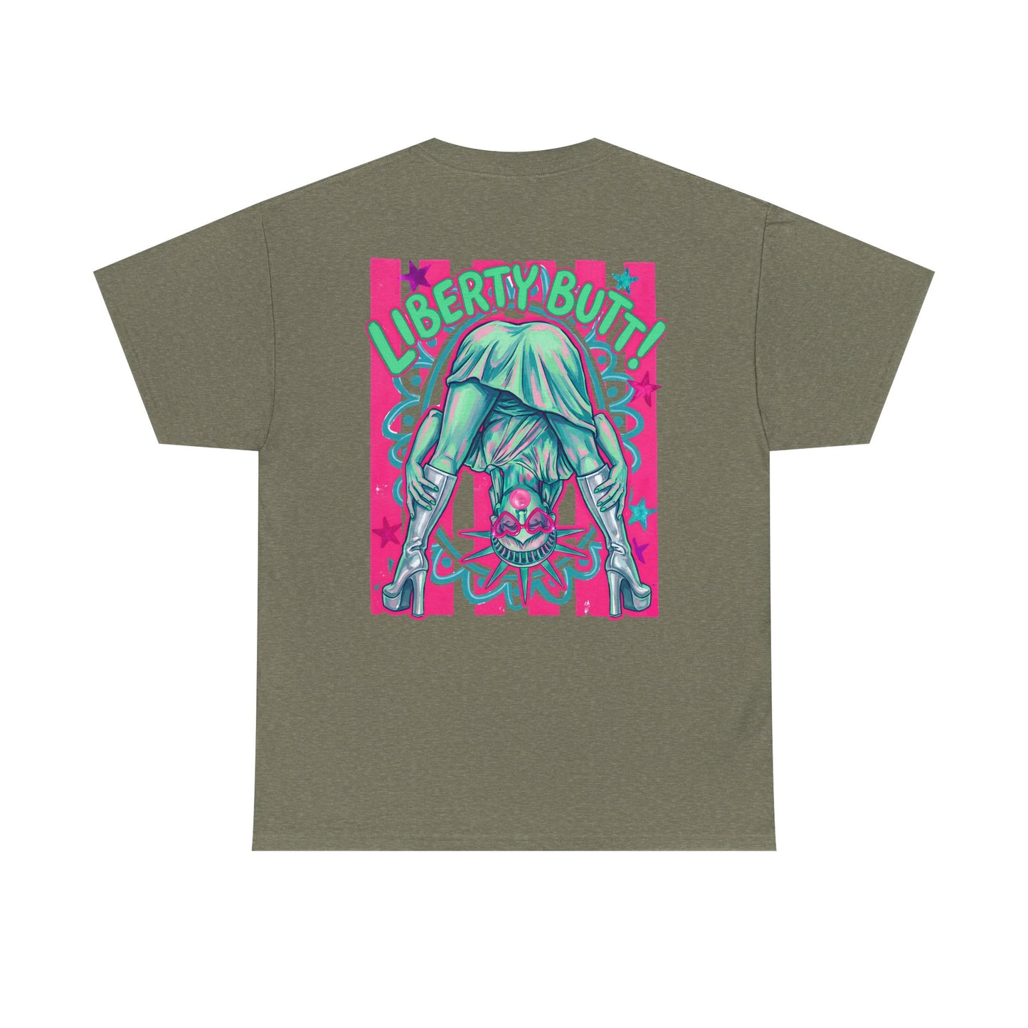 Lady Liberty Guess What? Cotton Tee