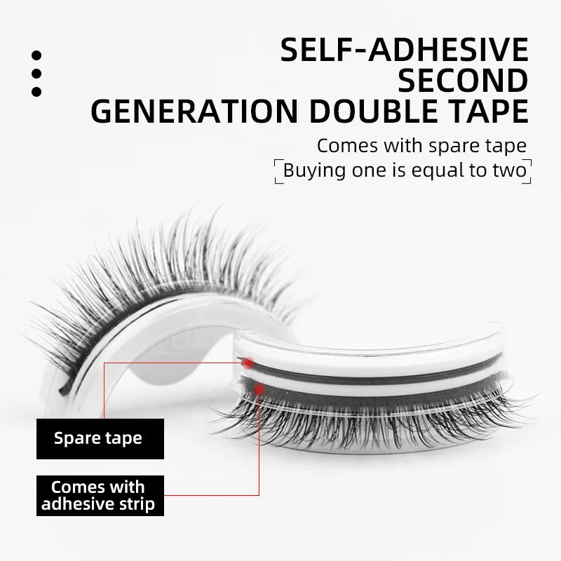 Natural Looking Self-Adhesive 3D Lashes