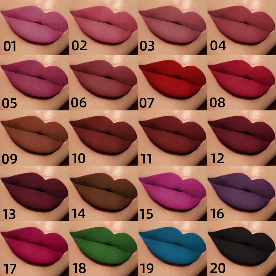 Waterproof Velvet Matte Lip Gloss