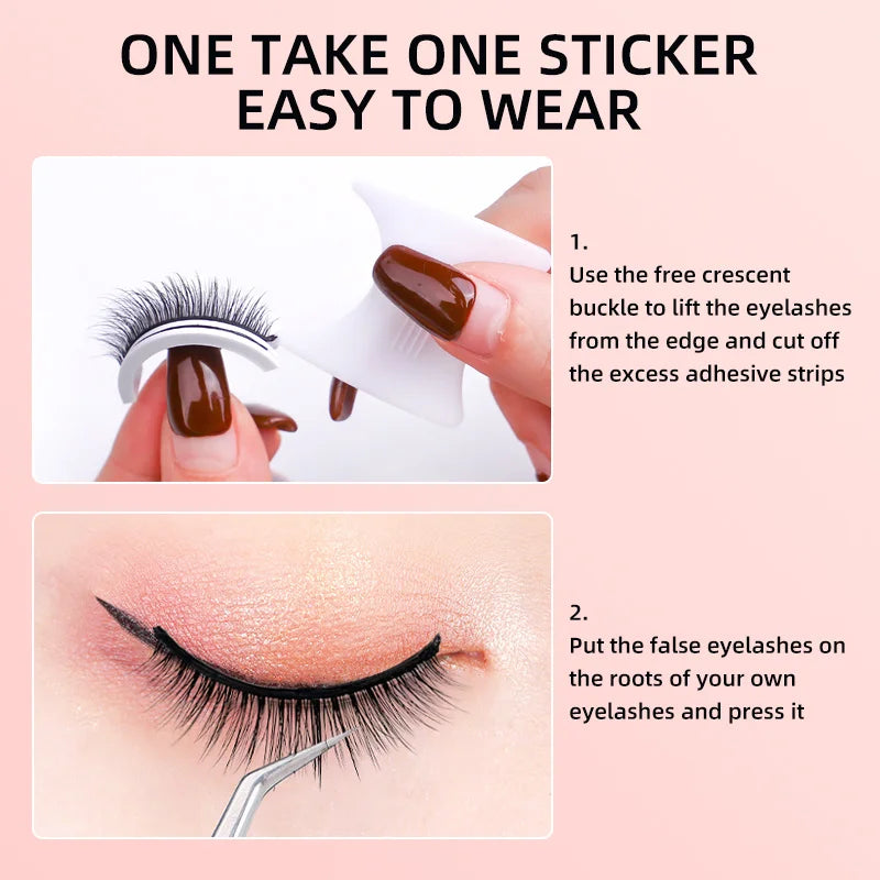 Natural Looking Self-Adhesive 3D Lashes
