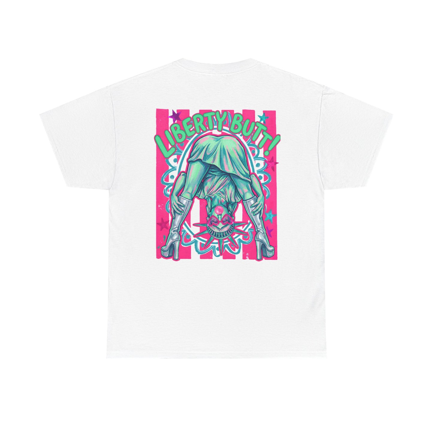 Lady Liberty Guess What? Cotton Tee