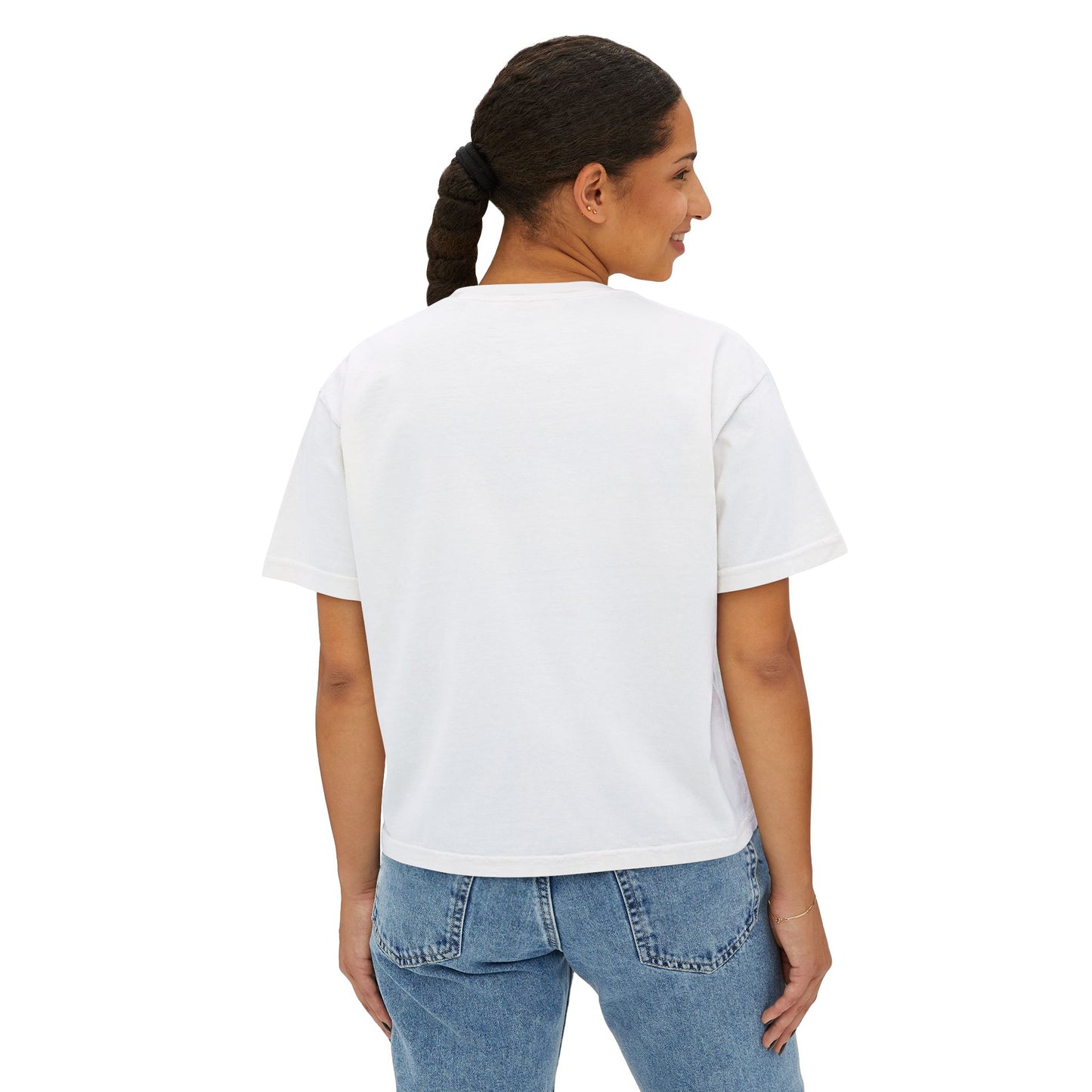 La Jefa Women's Boxy Tee Crop Top