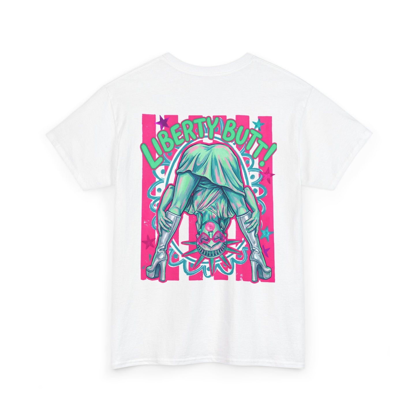 Lady Liberty Guess What? Cotton Tee