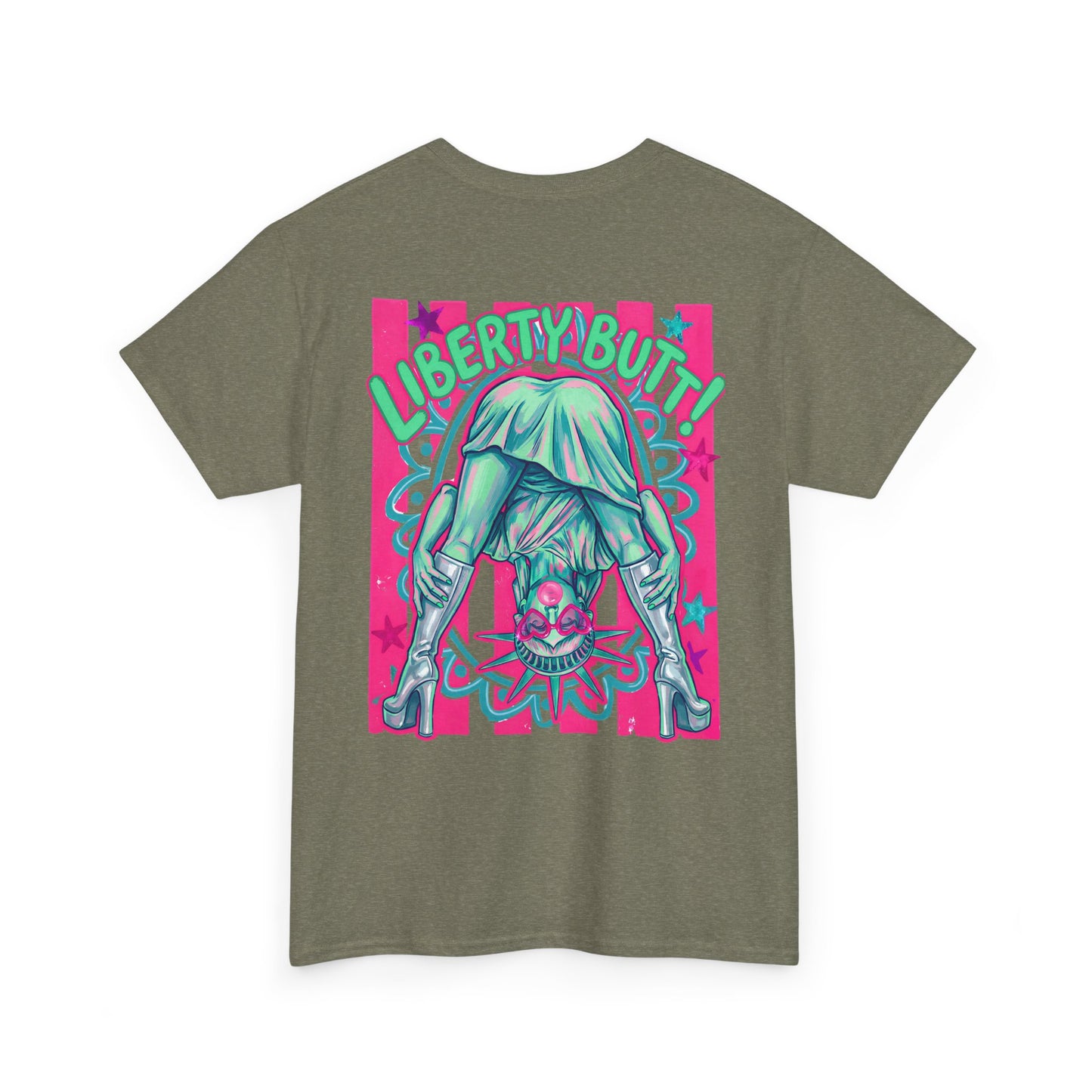 Lady Liberty Guess What? Cotton Tee